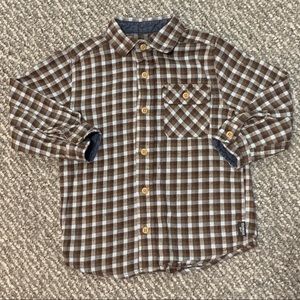Plaid Flannel Button Down Shirt